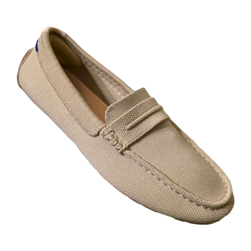 Rothy's The Driver Loafer Flat Slip On Comfortable Latte Tan Size W8.5